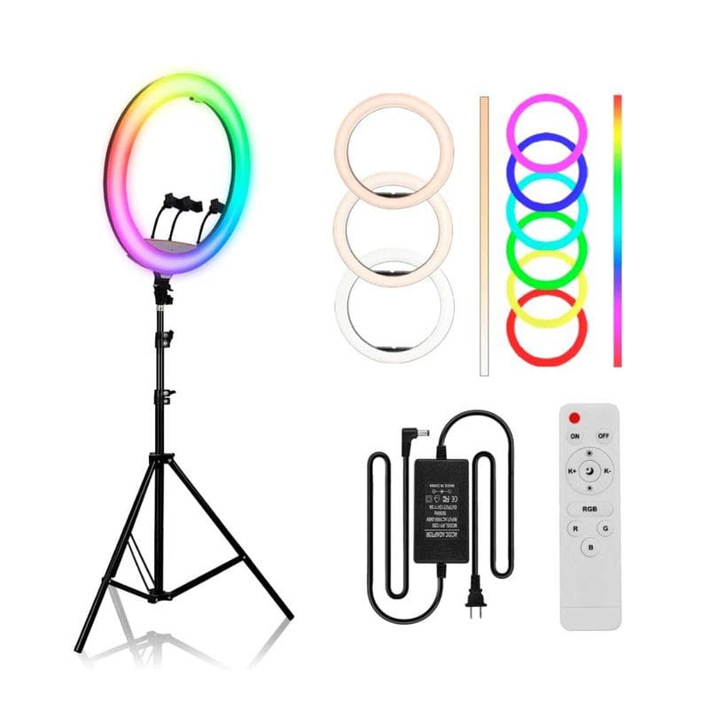 Aro de Luz Profesional TarQoo Studio Ring (56cm, RGB)