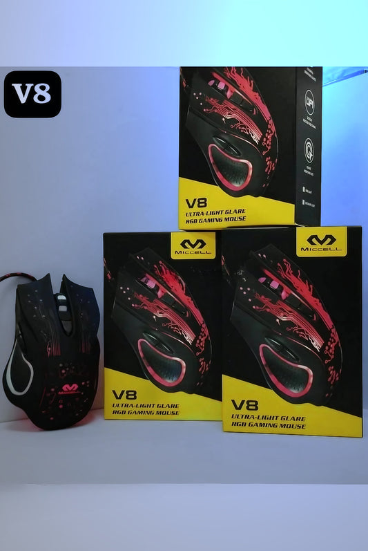 Mouse Gamer Óptico TarQoo Havoc V8 (RGB, Alta Precisión)